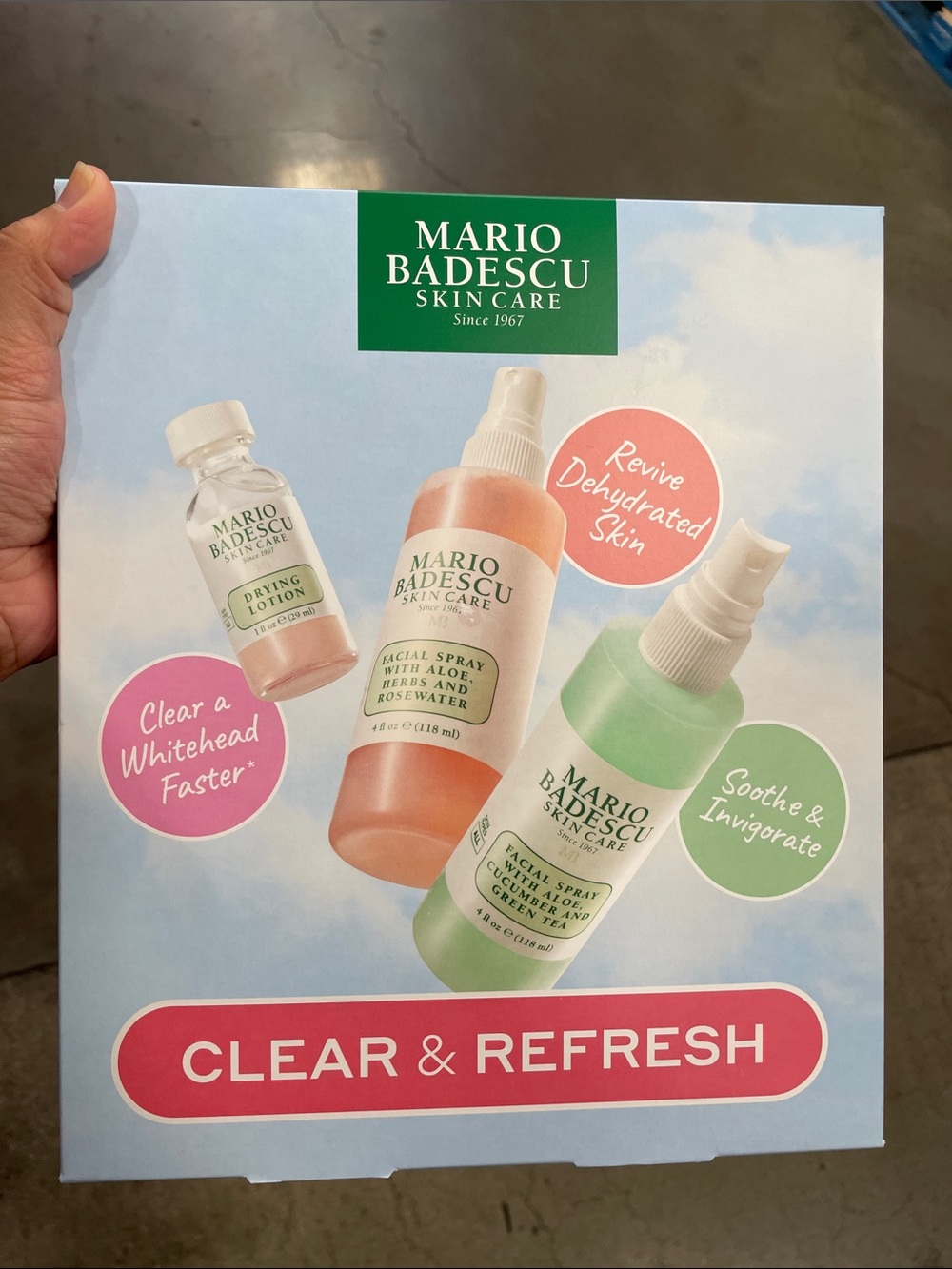 Mario Badescu Toner & Spray 3 Pack Vegan Oil Free No Paraben